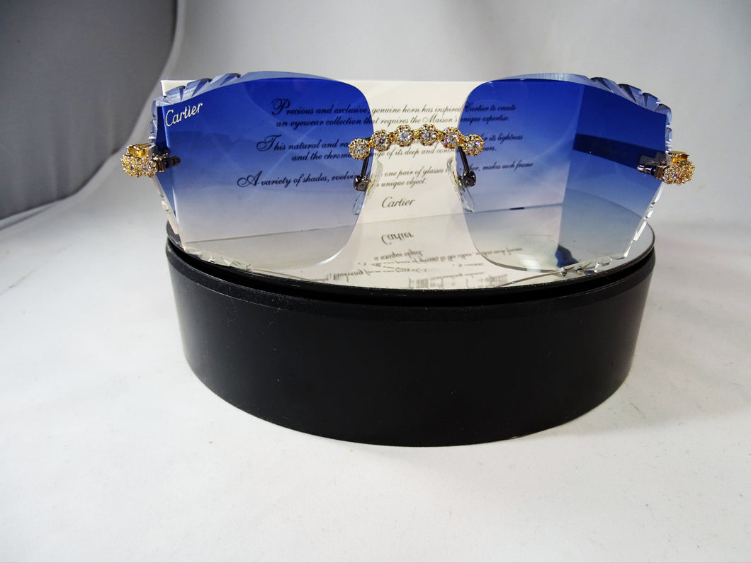 Nippy Blue Cartier Sunglasses